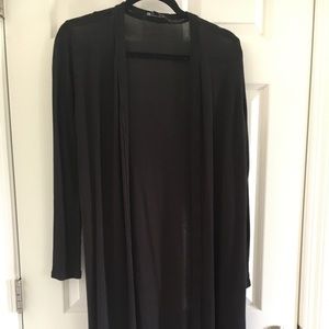Black medium duster cardigan